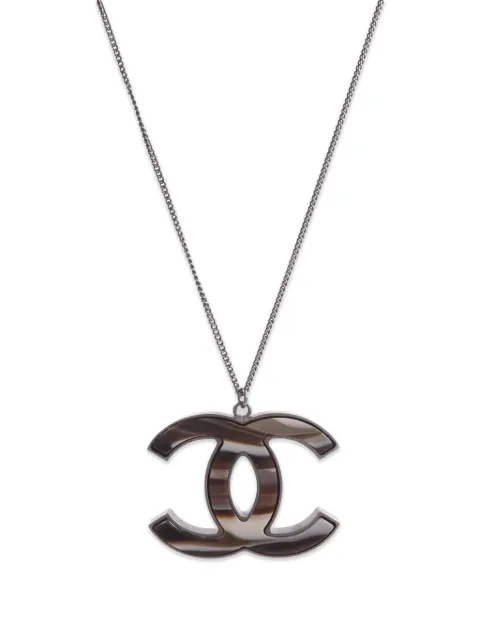 CHANEL Pre-Owned collier en résine CC