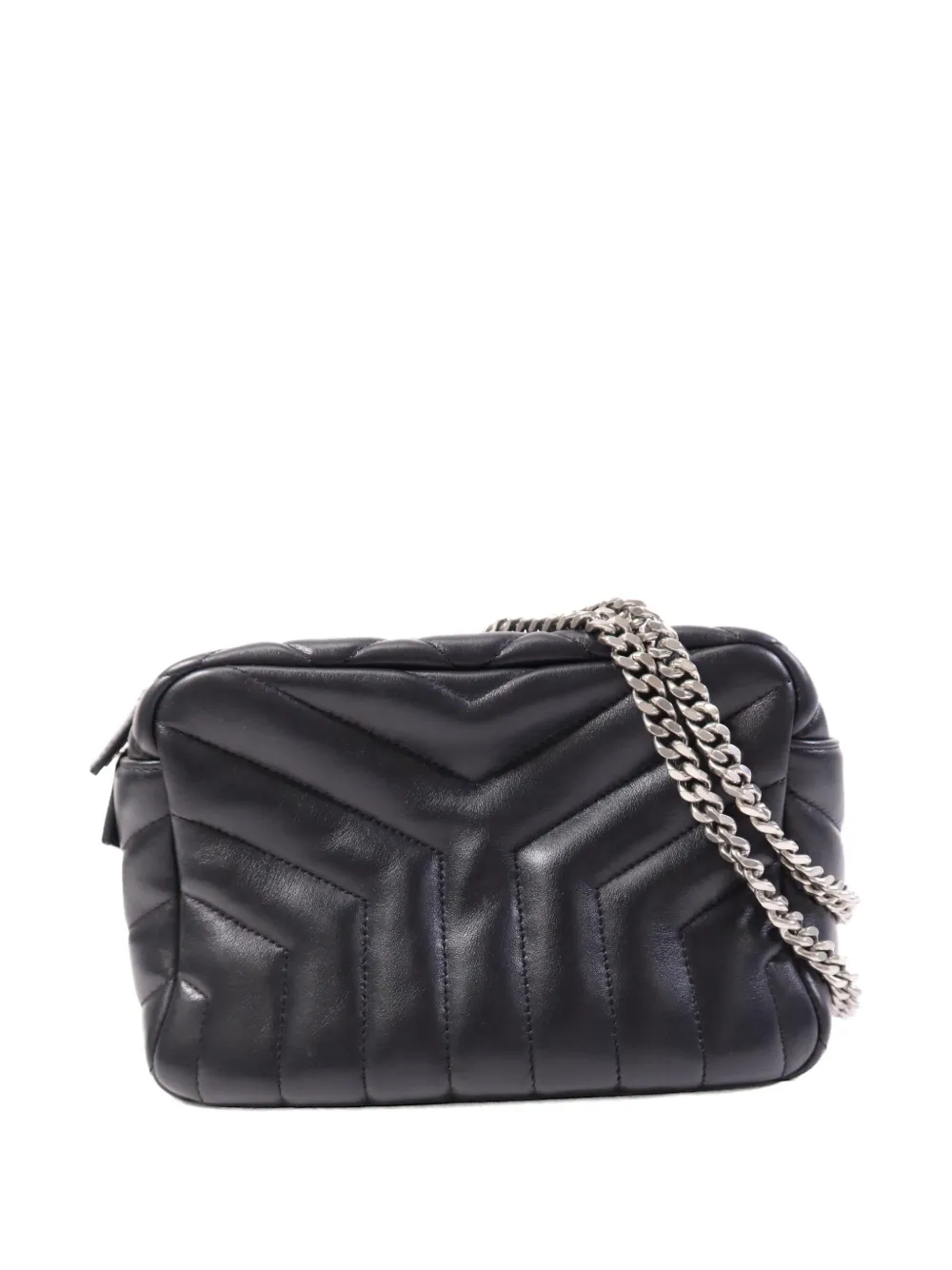 Saint Laurent Pre-Owned Loulou quilted shoulder bag - Nero