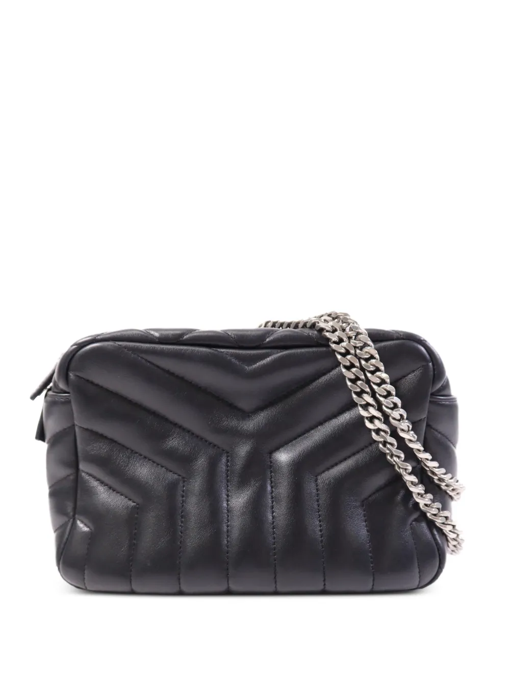Saint Laurent Pre-Owned Loulou quilted shoulder bag - Nero