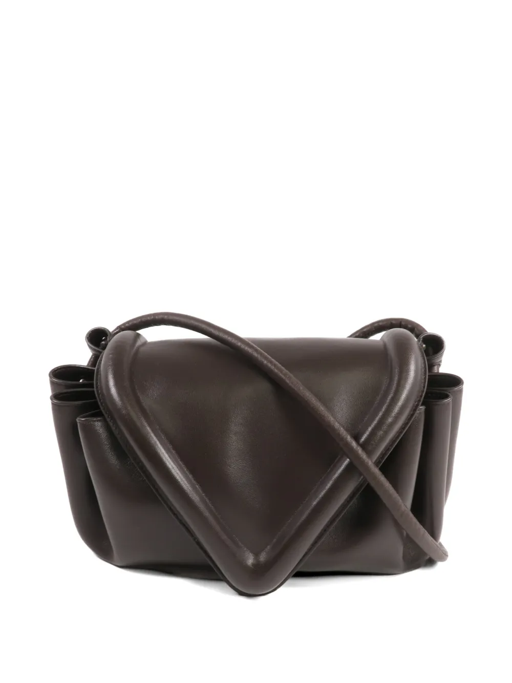 Bottega Veneta Pre-Owned Beak leather shoulder bag - Braun