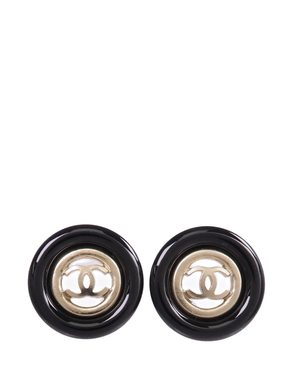 CHANEL Pre-Owned CC logo earrings - Gold