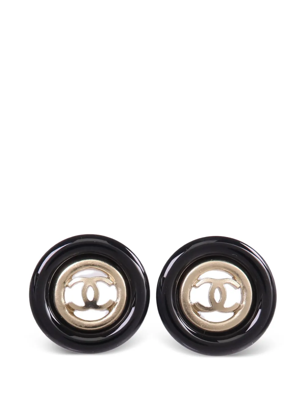 CHANEL Pre-Owned CC logo earrings - Oro