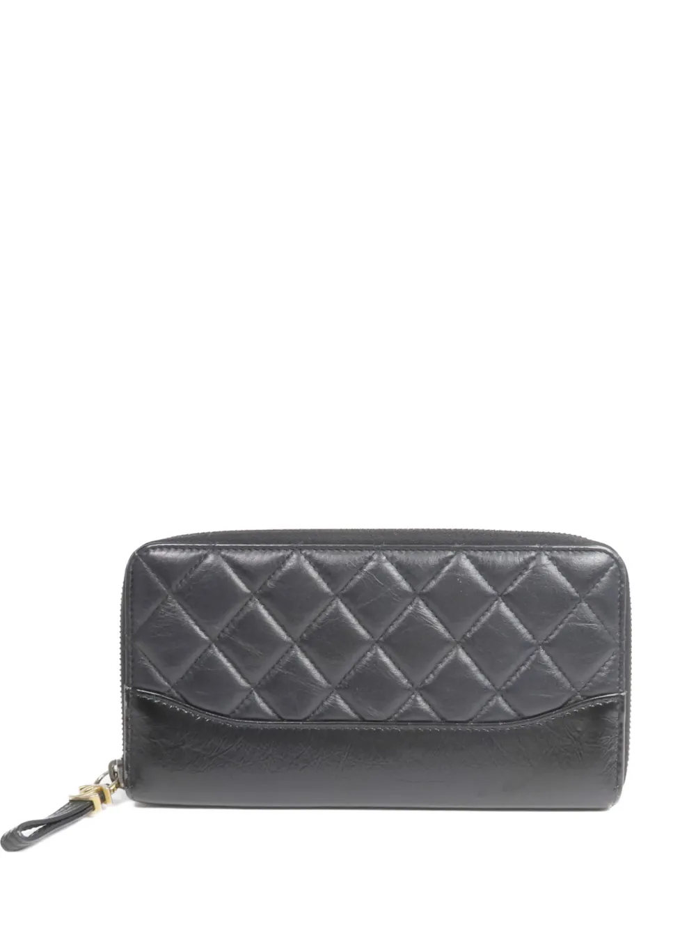 CHANEL Pre-Owned CC long quilted wallet - Nero