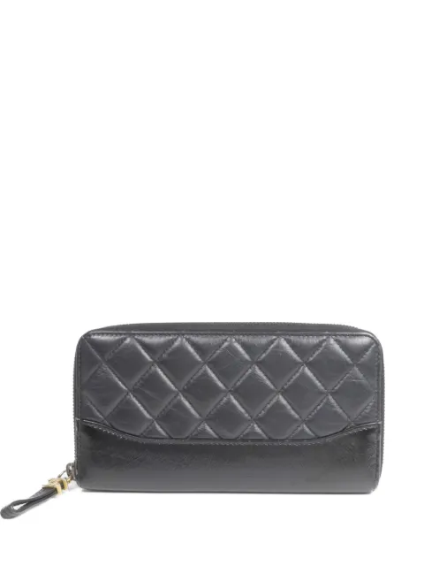 CHANEL Pre-Owned CC long quilted wallet