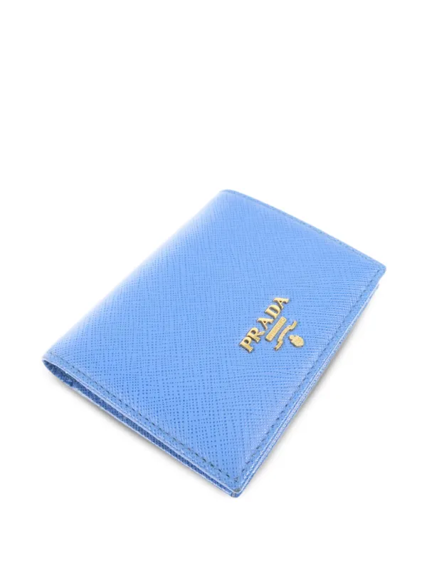 Prada Pre-Owned 二つ折り財布 | ブルー | FARFETCH JP