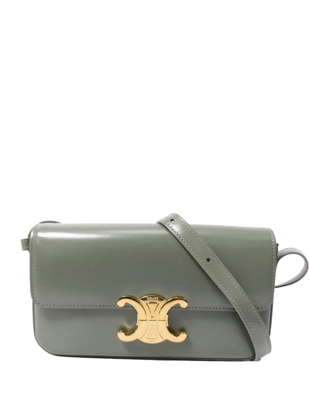 Celine Pre-Owned Claude Triomphe shoulder bag - Green
