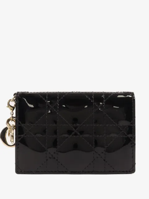 Christian Dior Pre-Owned Gardenia patent leather wallet