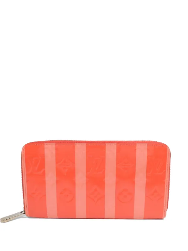 Louis Vuitton Pre-owned Poppy Rayures Wallet in Red