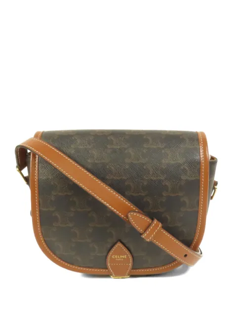 Celine Pre-Owned Folco Triomphe canvas shoulder bag