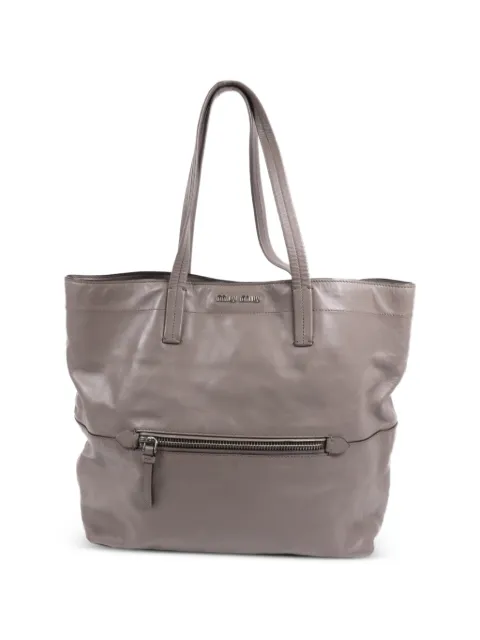 Miu Miu Pre-Owned Shopper mit Logo-Schild