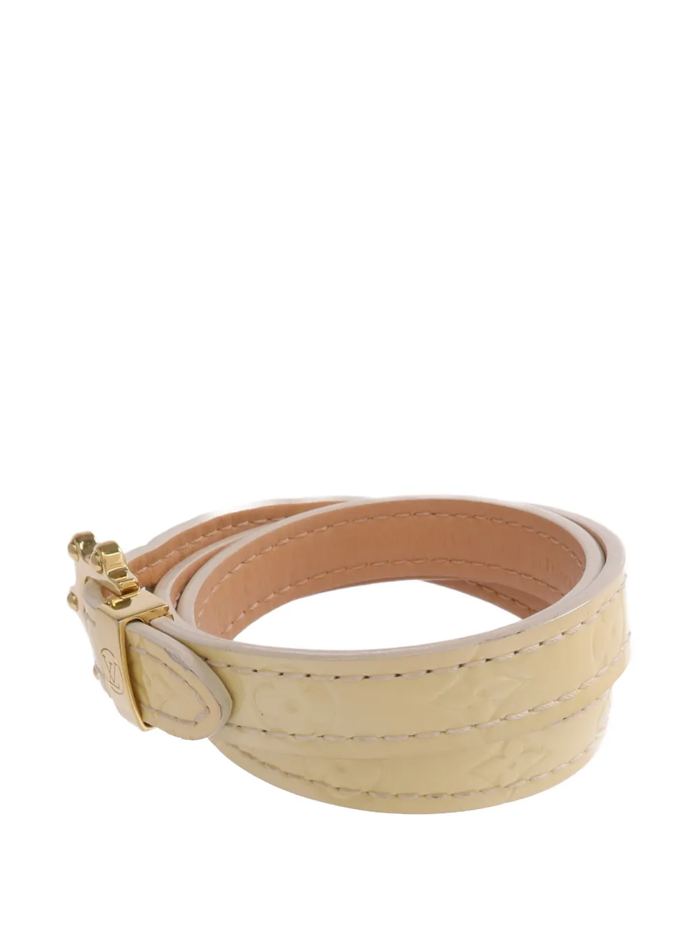Louis Vuitton Pre-Owned Monogram Vernis Triple Tour bracelet - Oro