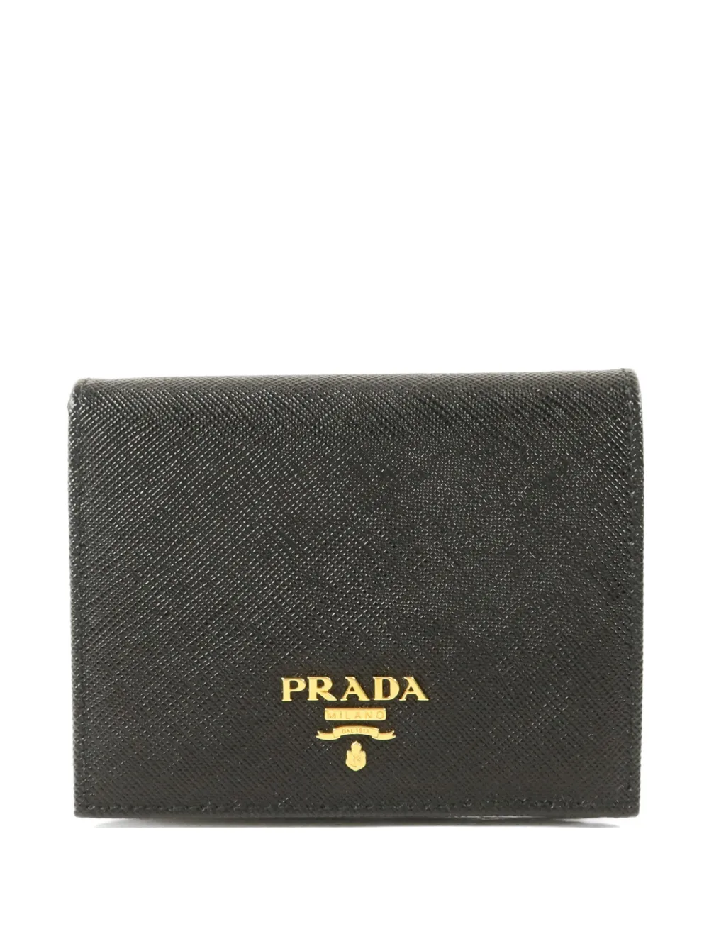 Prada Pre-Owned Saffiano leather bifold wallet - Nero