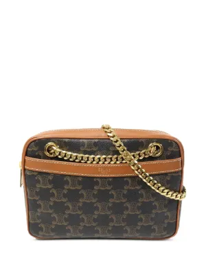 CELINE フォルコ トリオンフ ショルダーバッグ Celine Pre-Owned トリオンフ フォルコ ショルダーバッグ | ブラウン