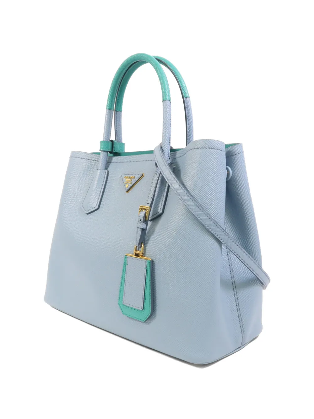 Prada Pre-Owned サフィアーノ キュイル ハンドバッグ | ブルー