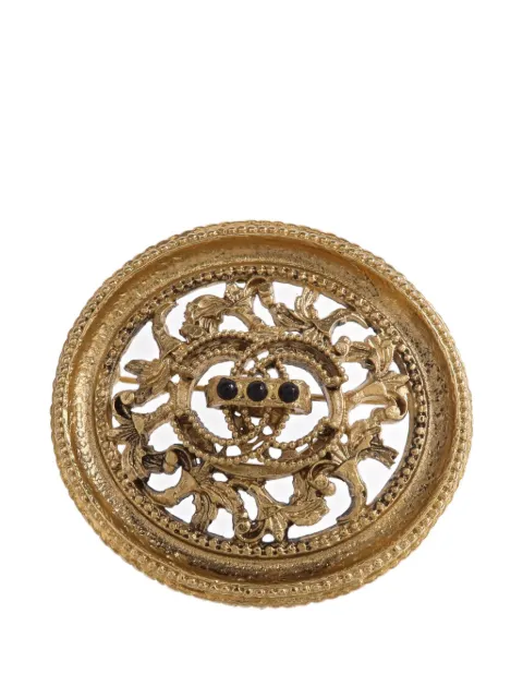CHANEL Pre-Owned CC filigree brooch