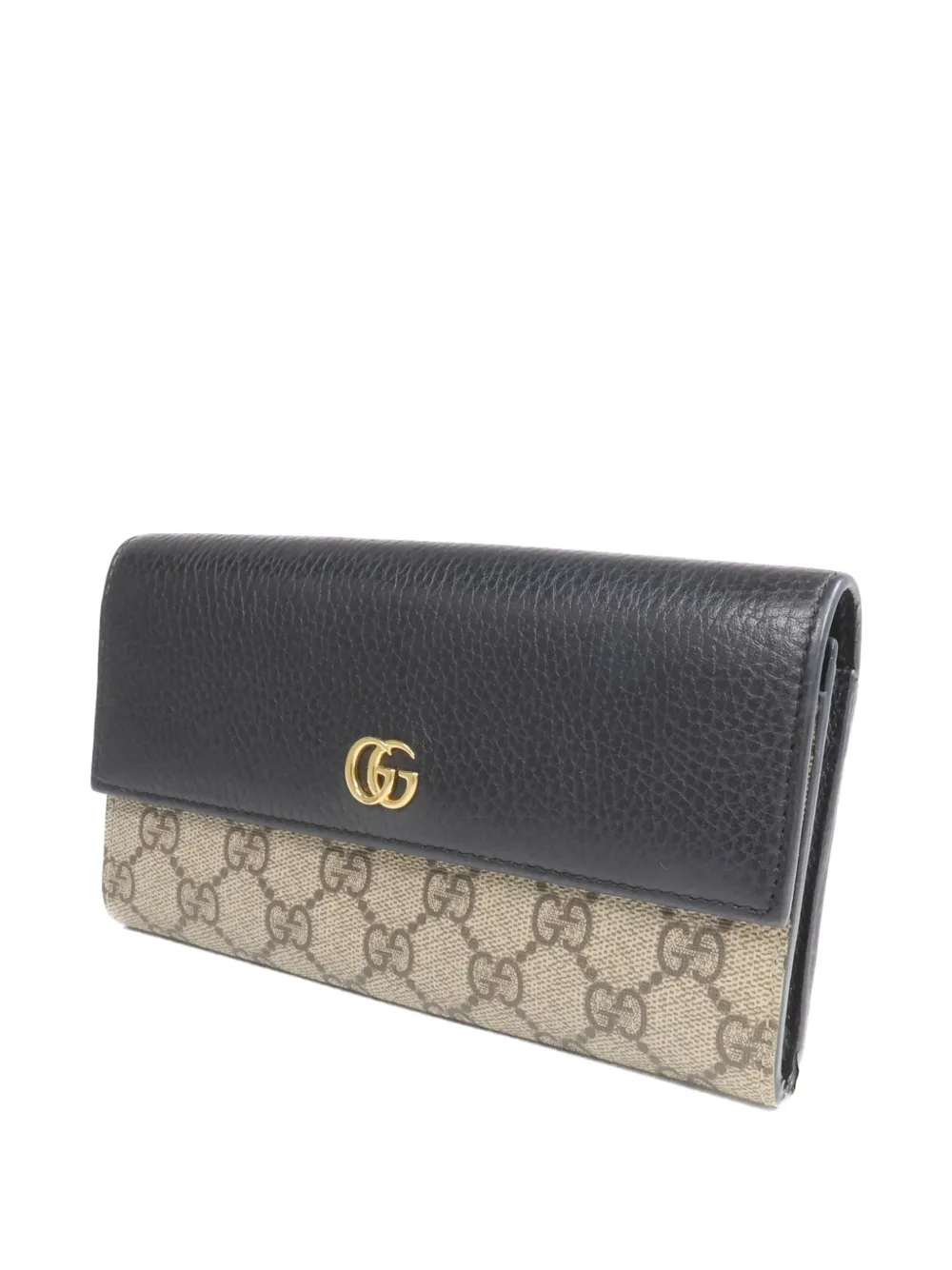 Gucci Pre-owned GG Supreme Marmont Wallet in Neutrals, view 3