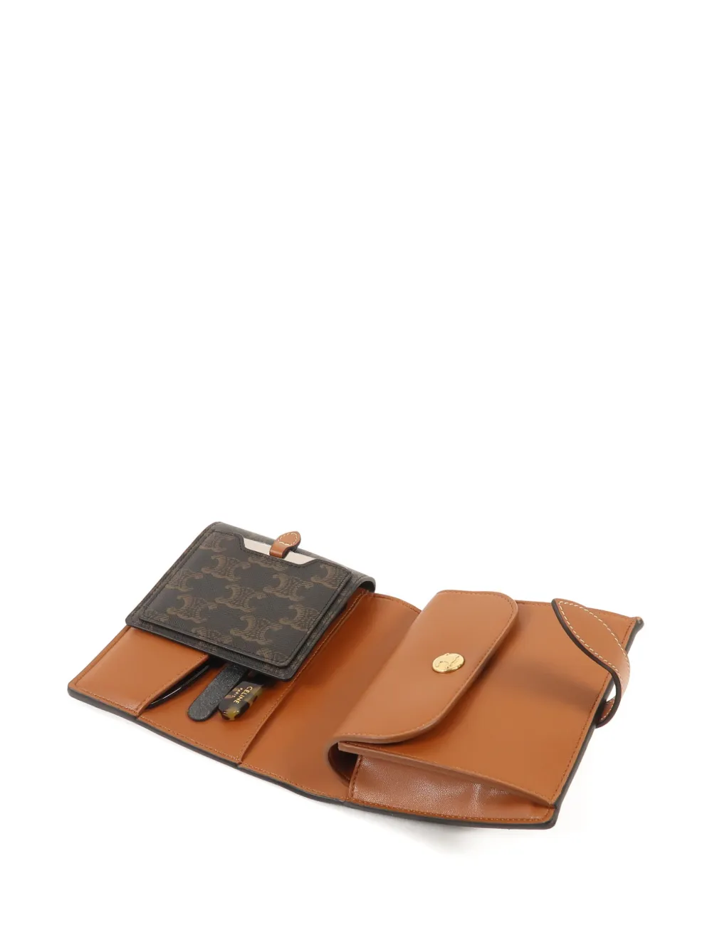Celine Pre-owned Triomphe Canvas Travel Kit in Brown, view 4