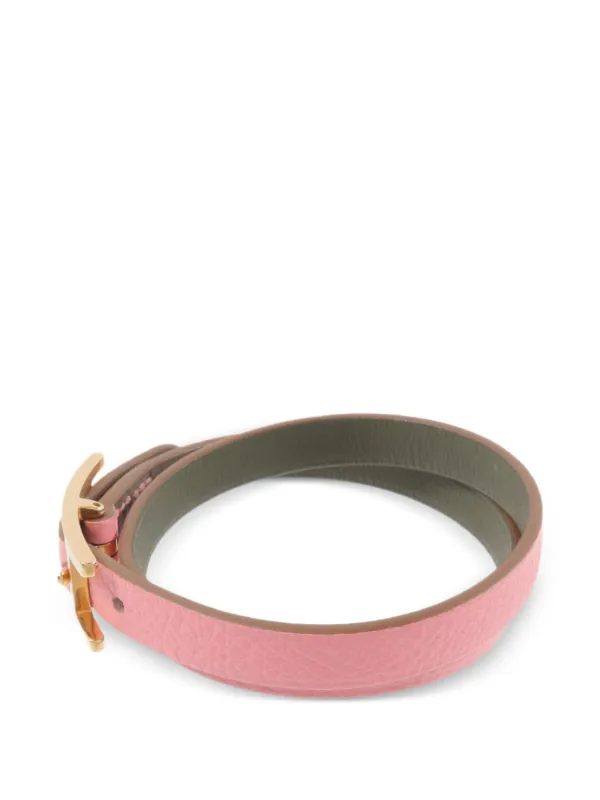 Hermès Pre-Owned Behapi Double Tour Bracelet | Pink | FARFETCH