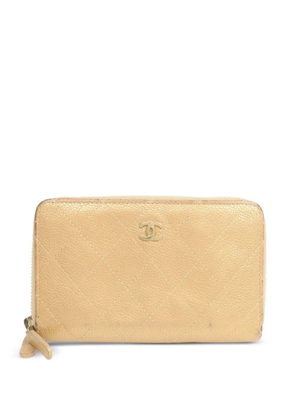 CHANEL Pre-Owned CC quilted wallet - Toni neutri