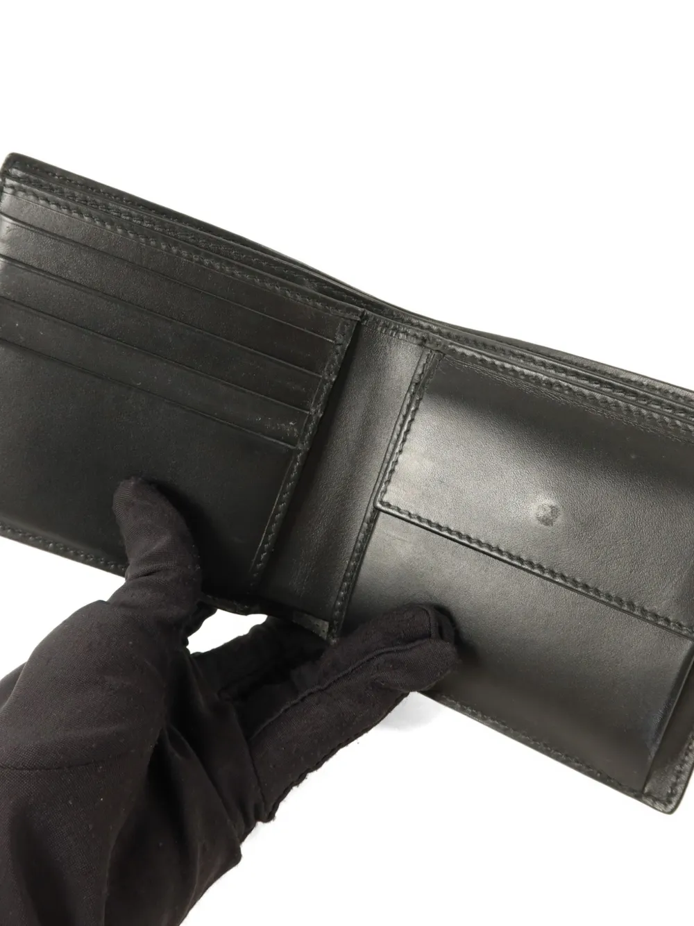 Gucci Pre-Owned GG シグネチャー ウェブ ストライプ 二つ折り財布