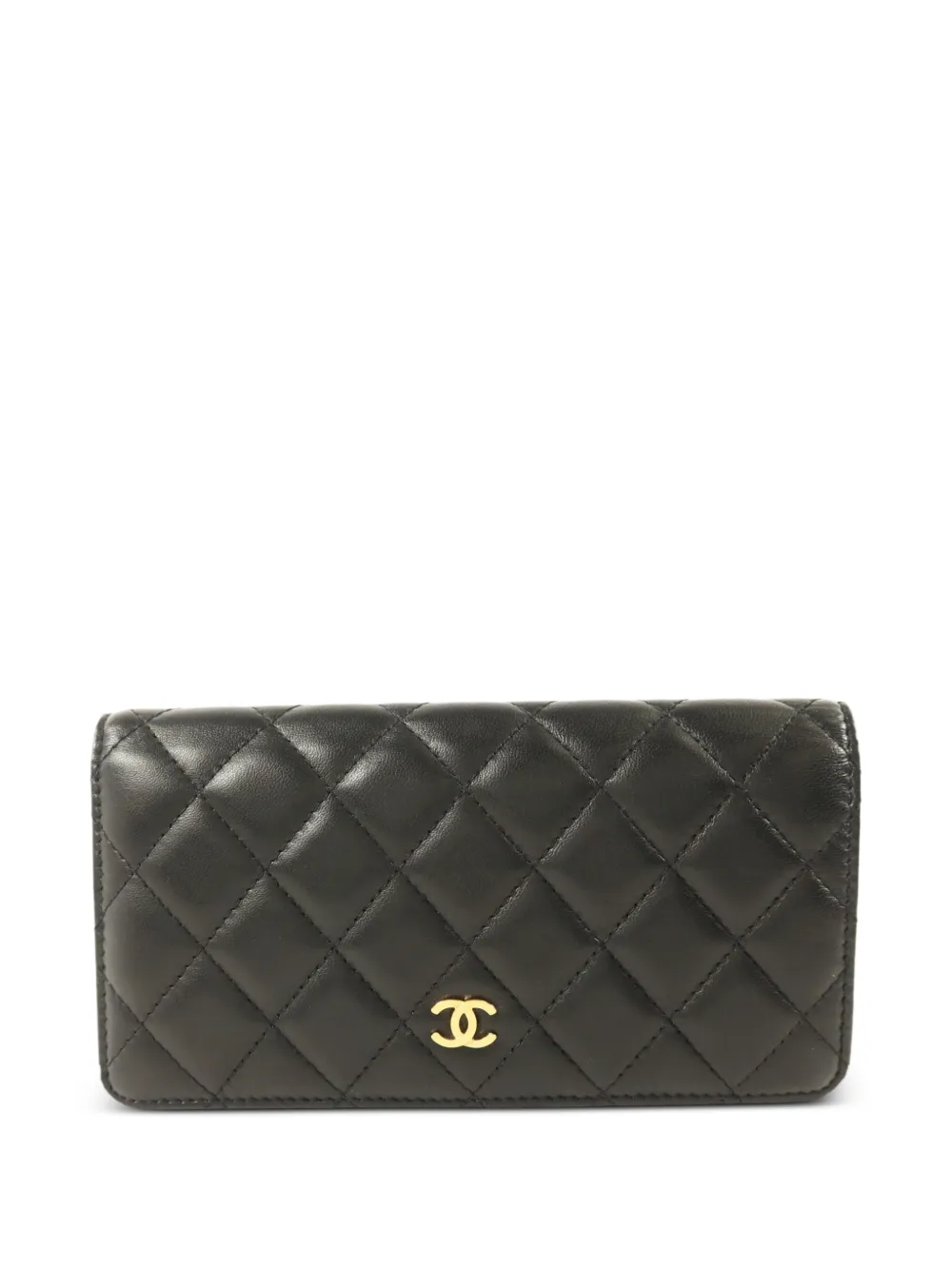 CHANEL Pre-Owned CC quilted bifold wallet - Nero