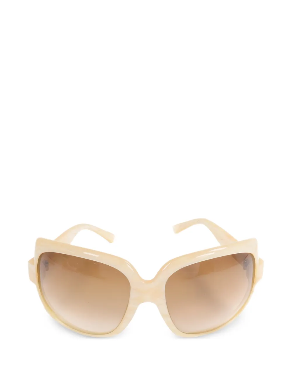 Christian Dior Pre-Owned CD logo-detail sunglasses - Nude