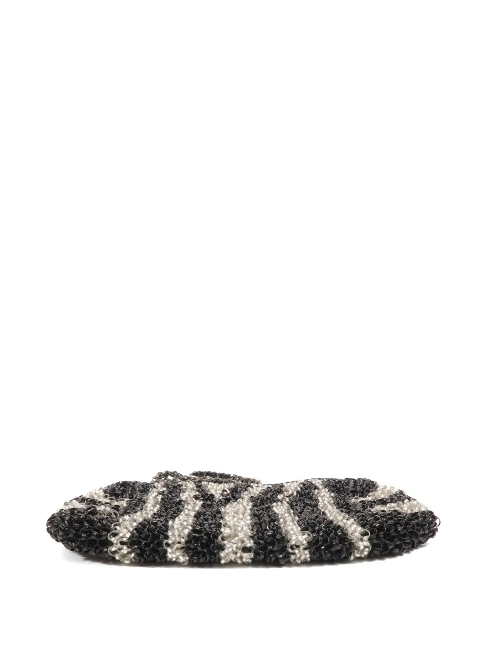 Anteprima zebra-print chain-link shoulder bag - Nero