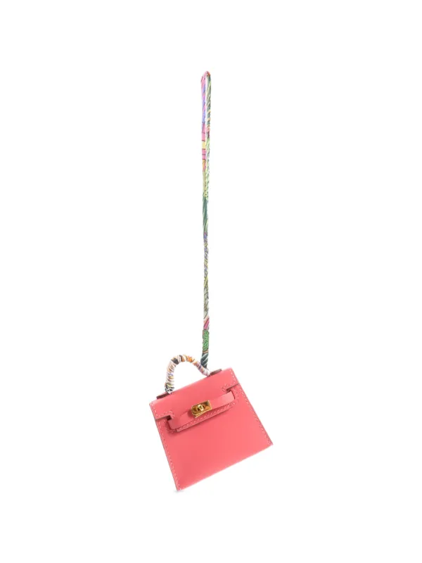 Hermès Pre-Owned 2022 ケリー ツイリー バッグチャーム ミニ | ピンク