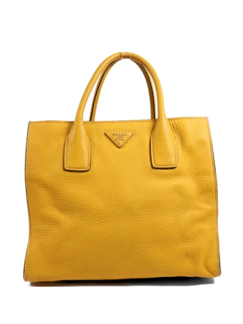 Prada Pre-Owned logo-patch tote bag