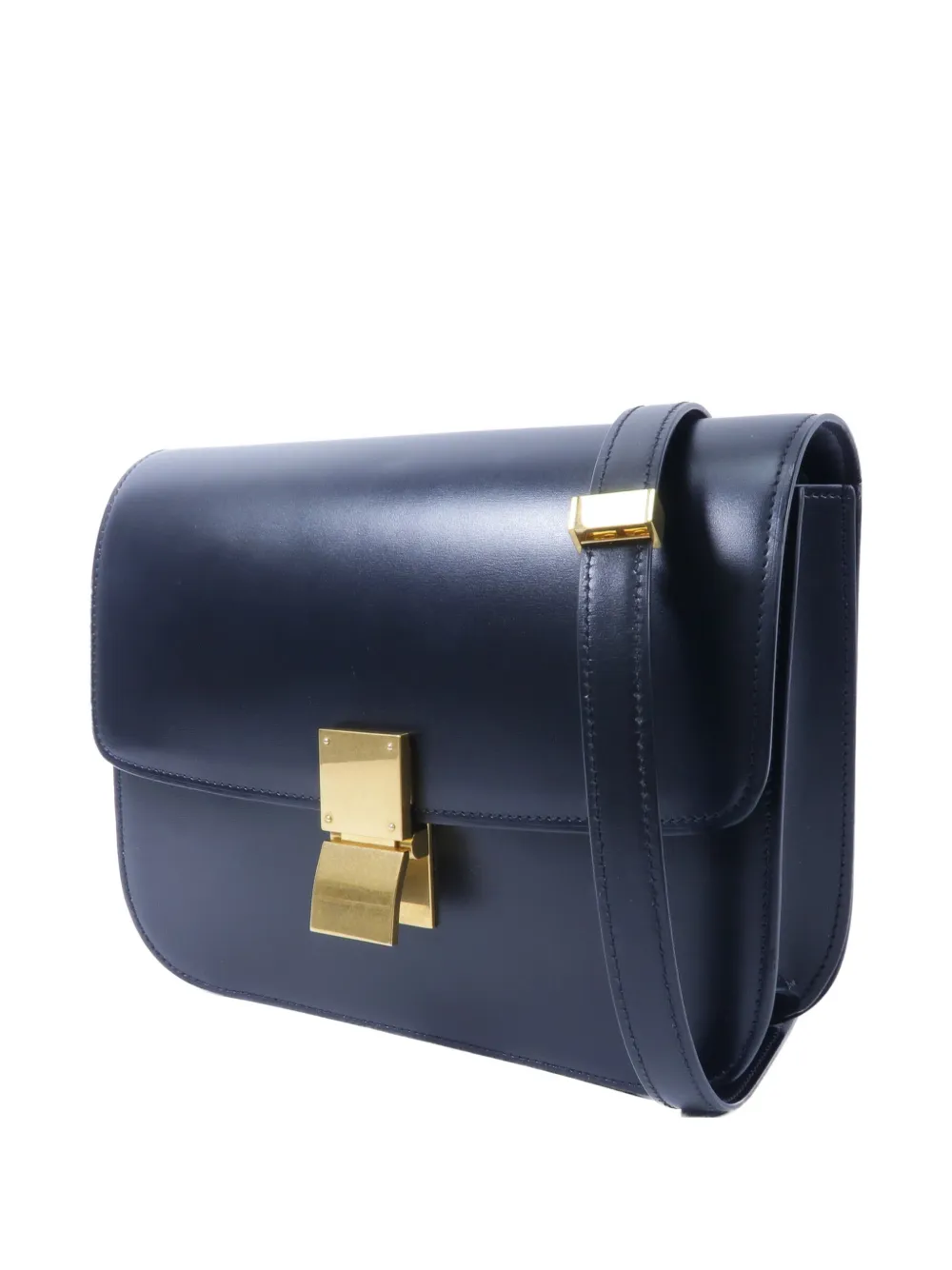 Celine Pre-Owned Classic Box leather shoulder bag - Blu