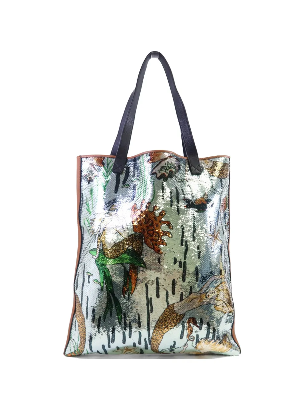 Loewe Pre-Owned Paula's Ibiza sequin-embellished tote bag - Brown