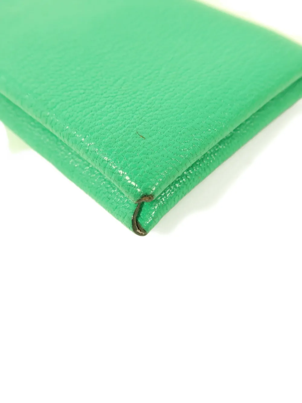 Hermès Pre-owned 2022 Calvi Card Case in Green, view 5