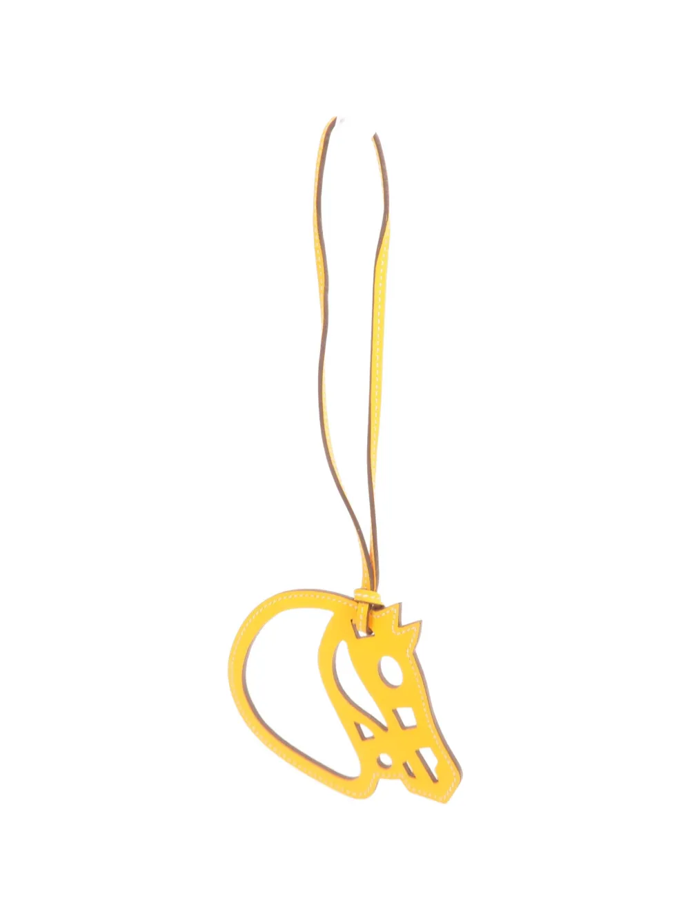 Hermès Pre-Owned Paddock Cheval leather charm - Arancione