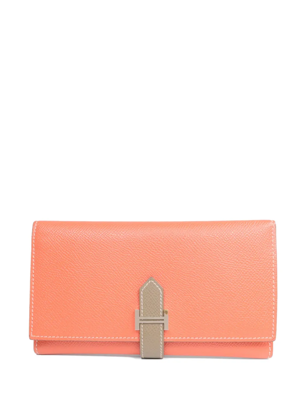 Hermès Pre-Owned 2012 Epsom Bearn tri-fold wallet - Arancione