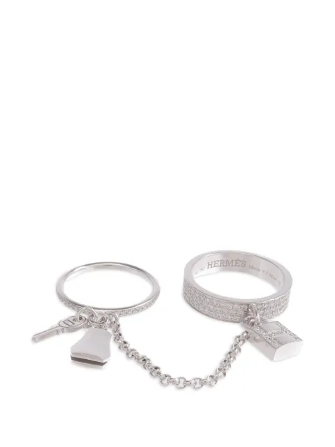 Hermès Pre-Owned anillo Kelly Cadenas con diamantes