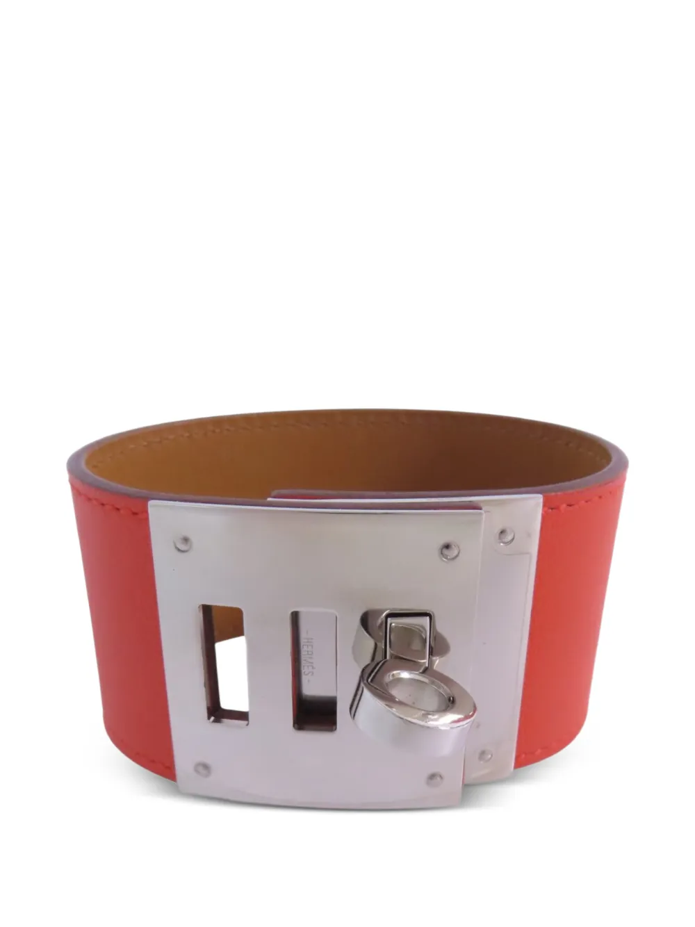 Hermès Pre-Owned 2014 Kelly Dog leather bracelet - Arancione
