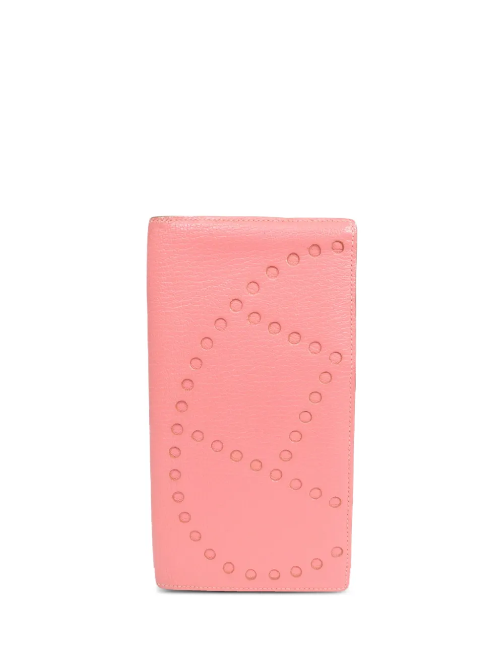 Hermès Pre-Owned Evelyne perforated long wallet - Rosa