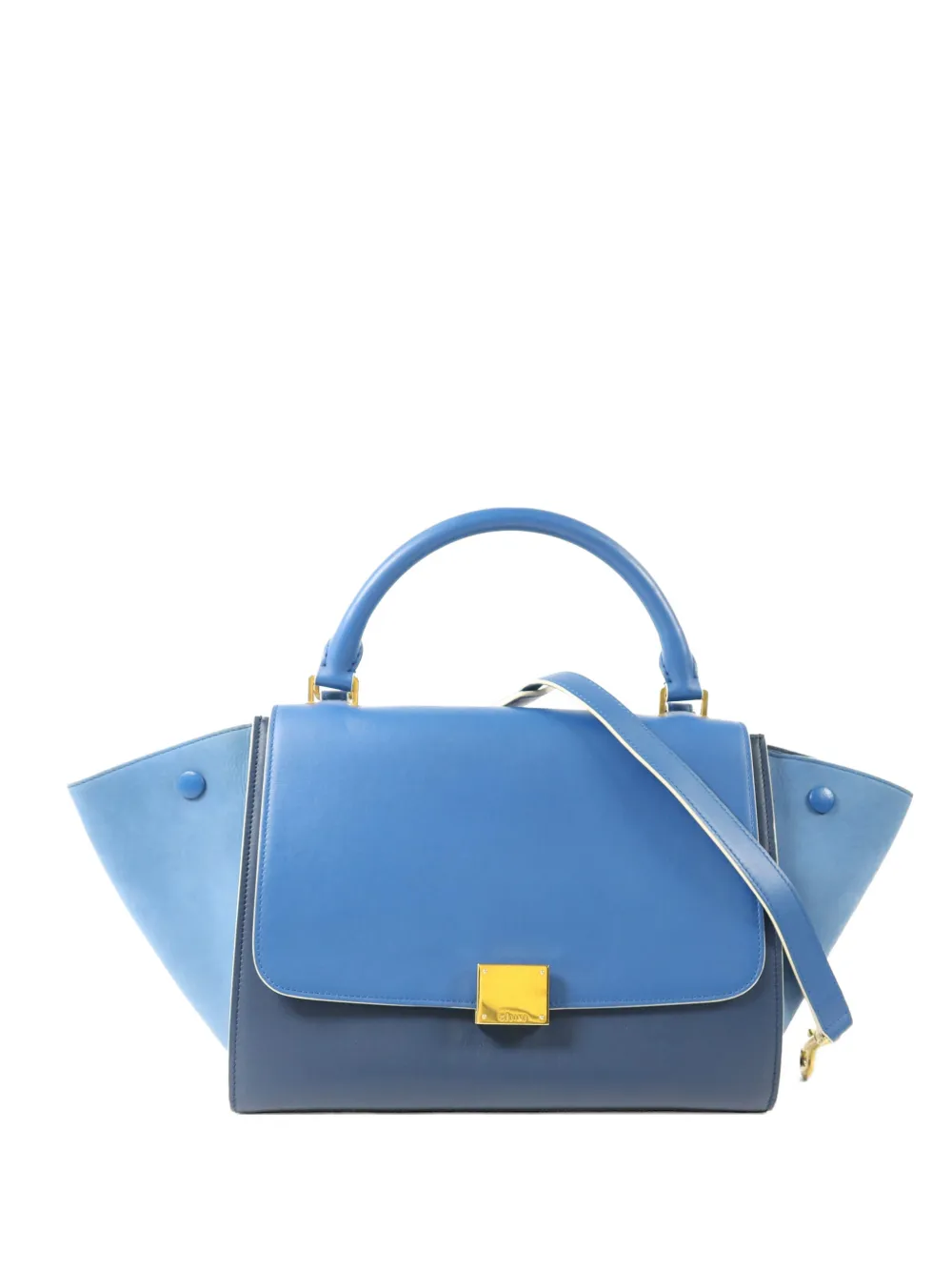 Celine Pre-Owned small Trapeze shoulder bag - Blu
