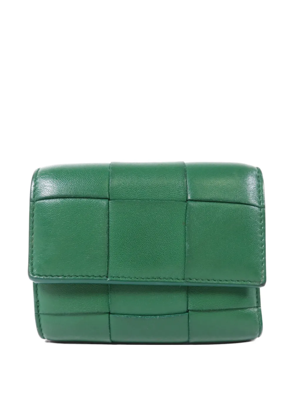 Bottega Veneta Pre-Owned Cassette trifold wallet - Grün