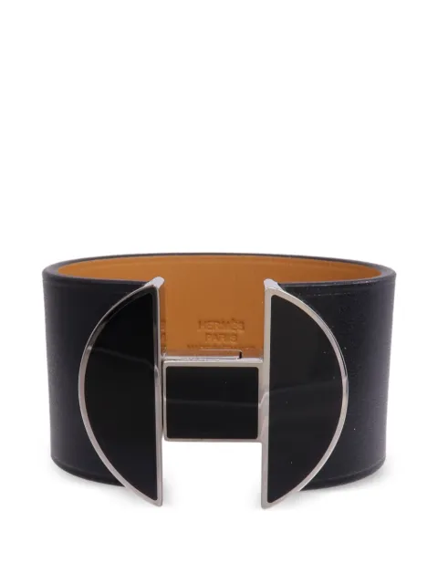 Hermès Pre-Owned 2022 Manchette leather bracelet