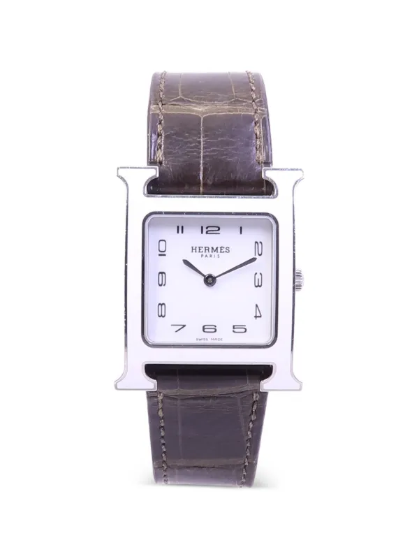 Hermès Pre-owned H-logo Shape 35mm Watch in White