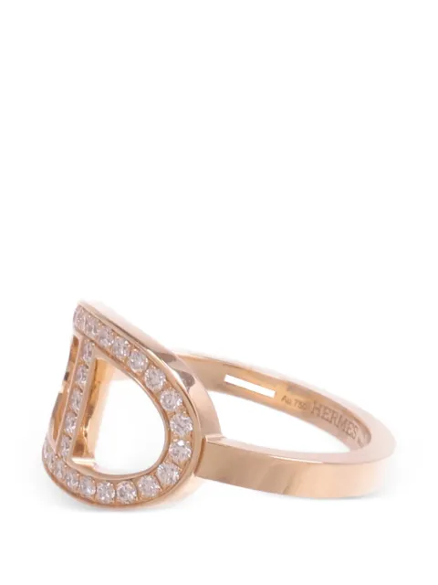 Hermès Pre-Owned кольцо Bague d'Ancre с бриллиантами