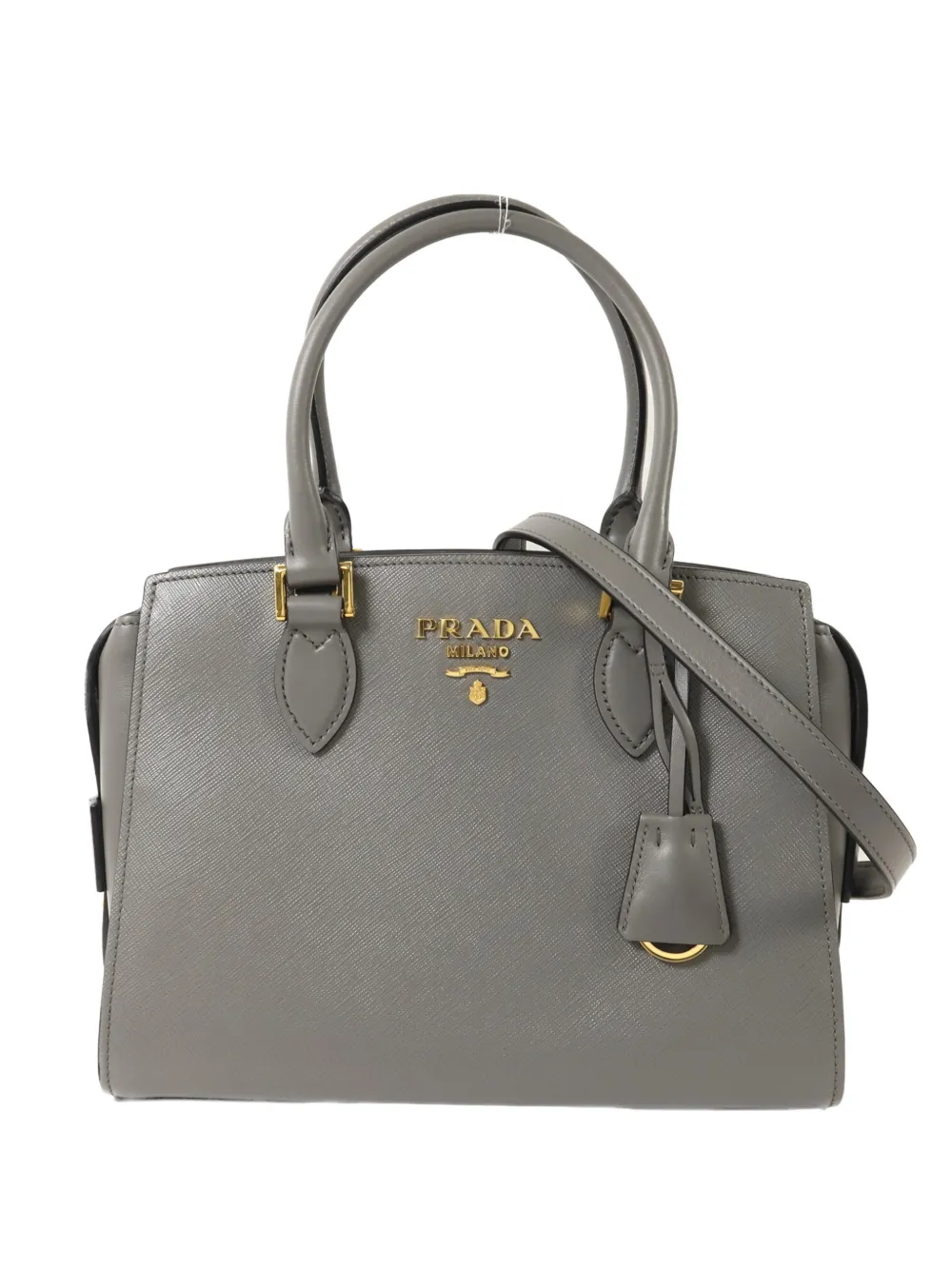 Prada Pre-Owned logo-detail tote bag - Grigio
