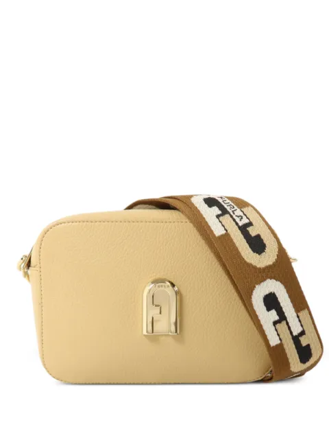 Furla logo-plaque leather shoulder bag