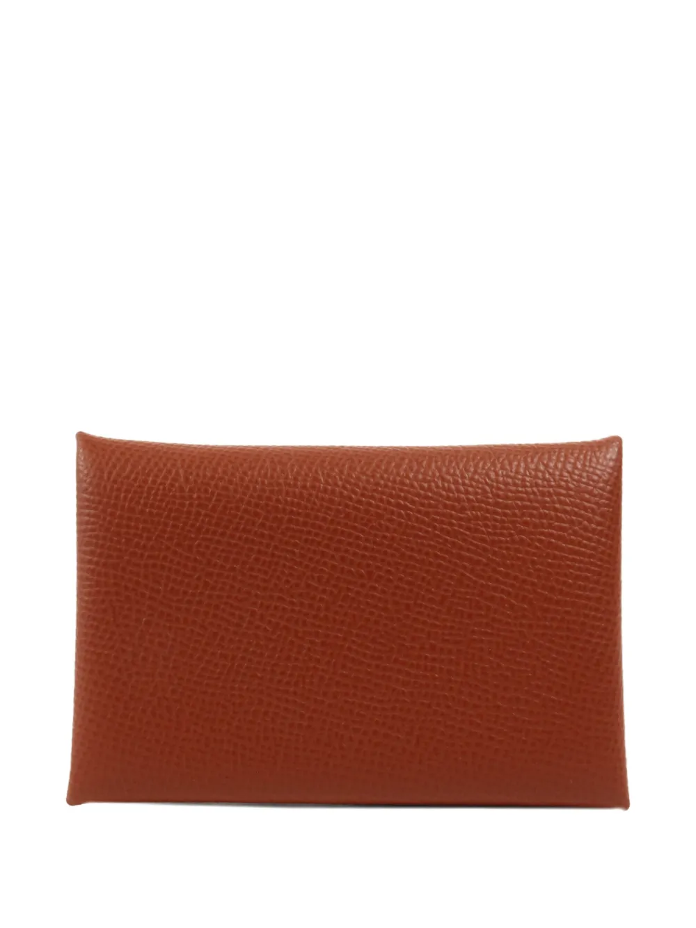 Hermès Pre-Owned Calvi leather card case - Marrone