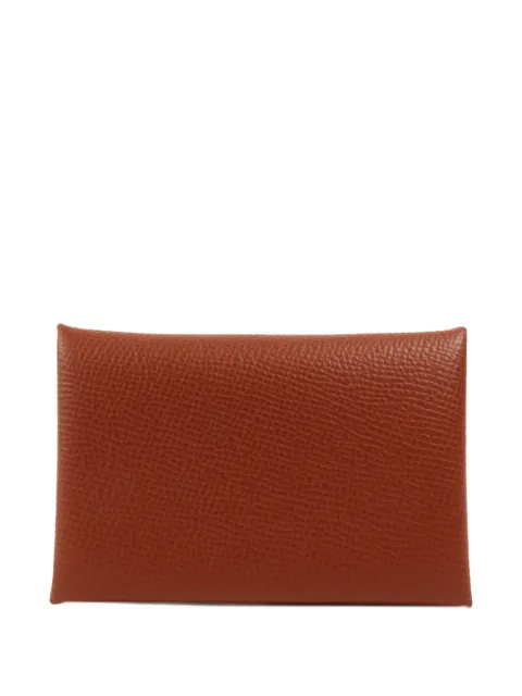 Hermès Pre-Owned Calvi leather card case
