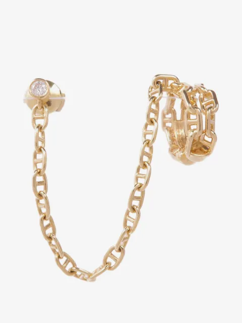 Hermès Pre-Owned Chaine D'Ancre Calypso diamond earring