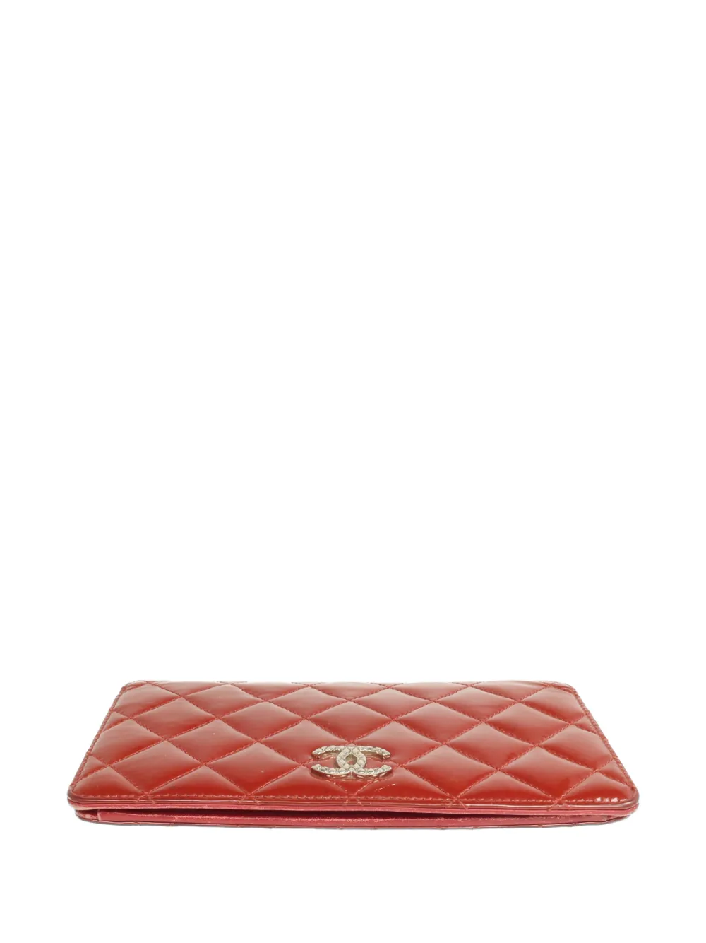 CHANEL Pre-Owned CC quilted wallet - Red