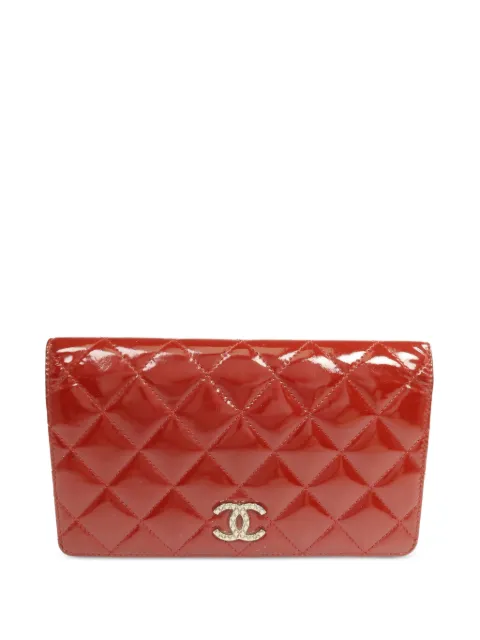 CHANEL Pre-Owned CC quilted wallet