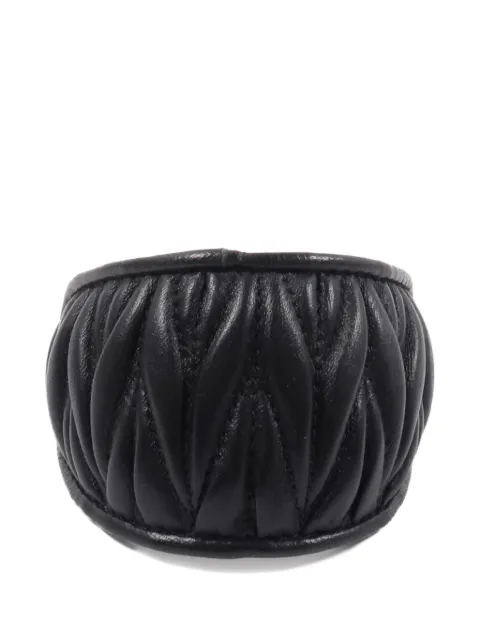 Miu Miu Pre-Owned Matelassé leather hair clip